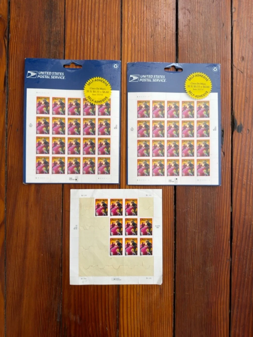 Vintage 90s 00s USPS unused 32, 33, & 37 cent stamp sheets (117 stamps)